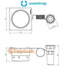  Oventrop Uni FHU Термостат з виносним датчиком 2м, M30x1.5 (1012595) 