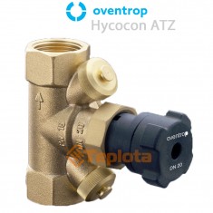  Oventrop Hycocon ATZ Запірний вентиль Ду15, 1/2 ВР  з двома встановленими вимірювальним та зливним клапанами, арт. 1067304 