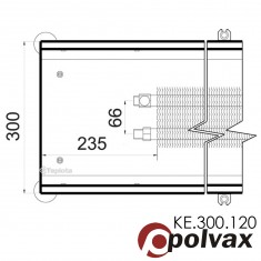  Внутрішньопідлоговий конвектор Polvax КЕ.300.3000.120 
