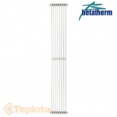 Вертикальний радіатор Betatherm Metrum BM6 2 1800x255, білий (дизайнерський радіатор) 
