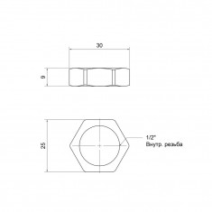  Контргайка SD Plus 1/2