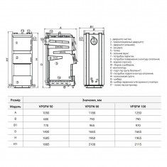  Котел твердопаливний сталевий Thermo Alliance Vulcan Plus V 4.0 VPSFW 100 