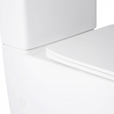  Унітаз-компакт Qtap Robin Ultra Quiet безободковий з сидінням Soft-close QT13222128AUQ1W 