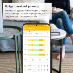  WiFi Терморегулятор теплої підлоги Terneo AX, білий 