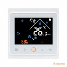  Tervix 114541 Термостат для фанкойлу з WiFi управлінням Tervix WiFi Fancoil Thermostat (на 2 труби) 0-10В 