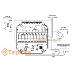  Tervix 114541 Термостат для фанкойлу з WiFi управлінням Tervix WiFi Fancoil Thermostat (на 2 труби) 0-10В 