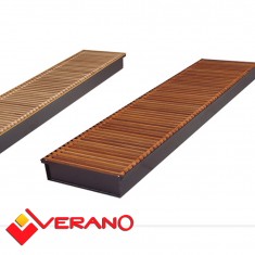  Решітка конвектора дерев'яна Verano VKд 224.2800 (дуб, ясен, бук, 2800/224 мм) 