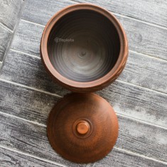 Глиняный горшочек (глечик) из обожженной керамики, 3 литра 