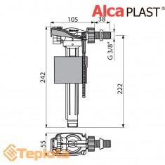  Alcaplast Впускний механізм A150-3/8