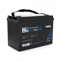  Літій-залізо-фосфатний акумулятор Merlion LiFePO4 25.6V 50AH,(330x173x216), до 3000 циклів (LFP25.6-50) 