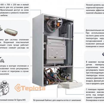  Газовий котел Fondital Minorca CTFS 24 CU (мідний теплообмінник), двоконтурний 