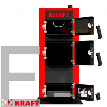  Котел твердопаливний Kraft E new 20 кВт з автоматикою (Котел Крафт Модель E new) 