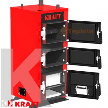  Котел твердопаливний Kraft K 24 кВт без автоматики (Котел Крафт Модель К) 
