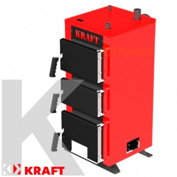  Котел твердопаливний Kraft K 24 кВт з автоматикою (Котел Крафт Модель К) 