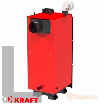  Котел твердопаливний Kraft L 30 кВт з автоматикою (Котел Крафт Л - верхнього горіння) 