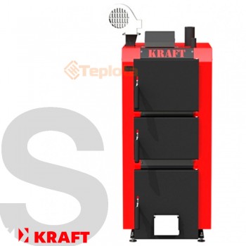  Котел твердопаливний Kraft S 10 кВт з автоматикою (Котел Крафт С - тривалого горіння) 