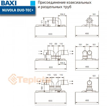  Газовий котел BAXI NUVOLA DUO-TEC+ 16 GA (7219553) із вбудованим бойлером 45л 