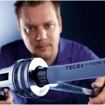  TECE Трубка мідна Г-подібна для підключення радіаторів (никельована) 16x15Cu L=1200 mm (714520) 